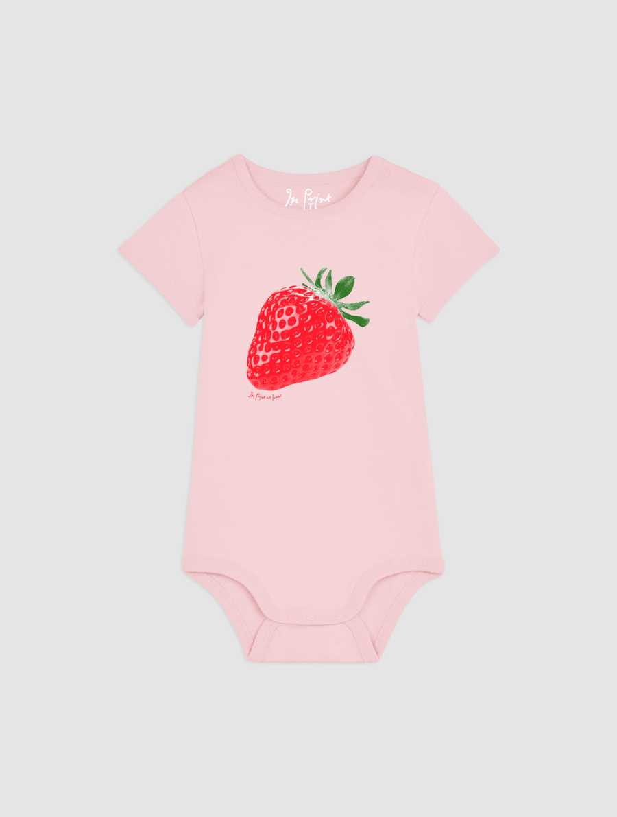strawberry fields bodysuit for babies - In Print We Trust