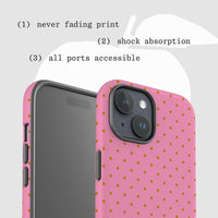 strawberry tough iPhone case - In Print We Trust