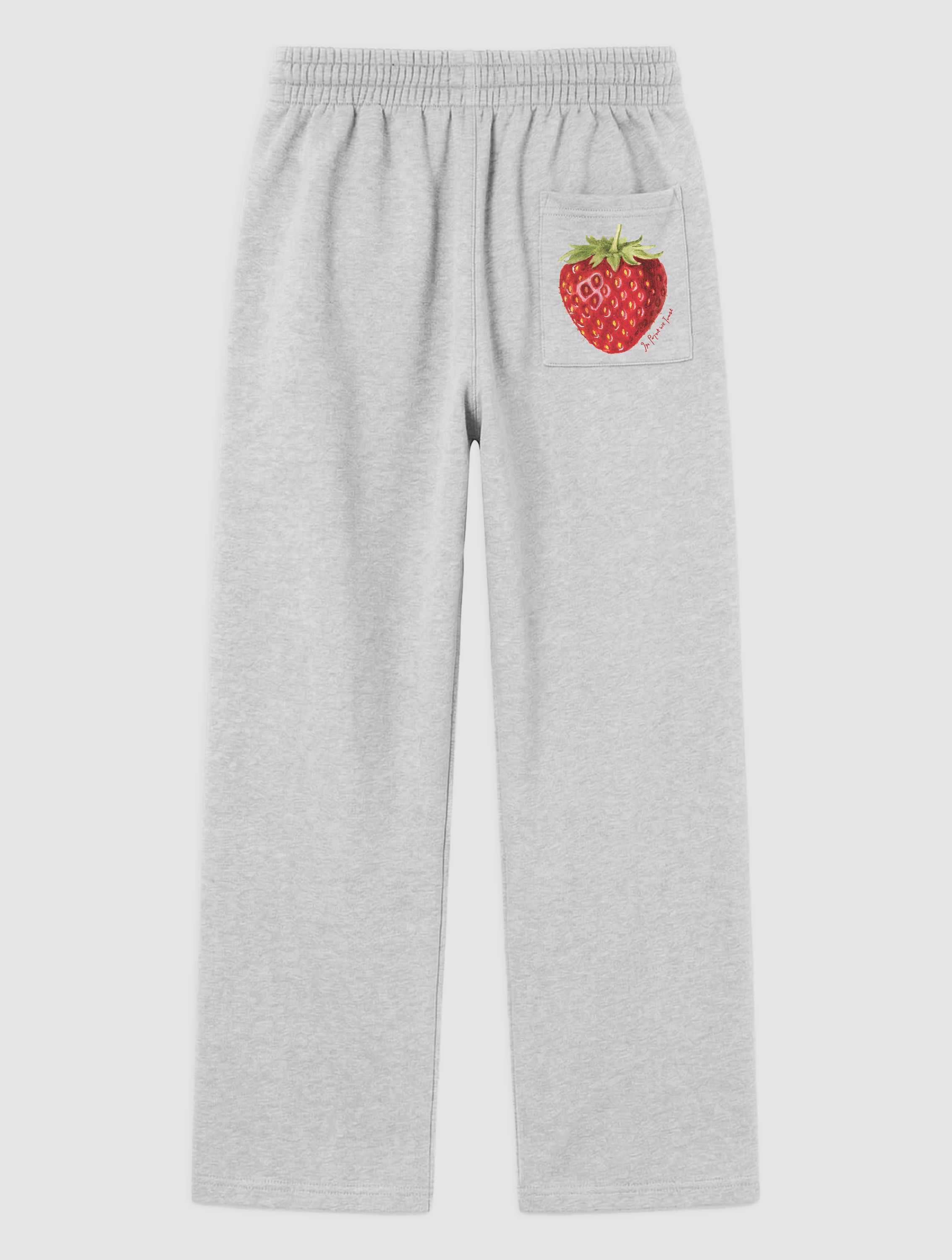 strawberry grey sweatpants