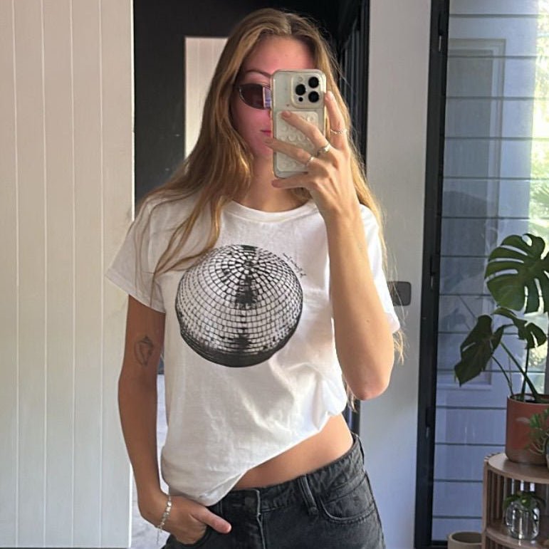 studio 54 baby tee · In Print We Trust