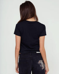 studio 54 black baby tee - In Print We Trust