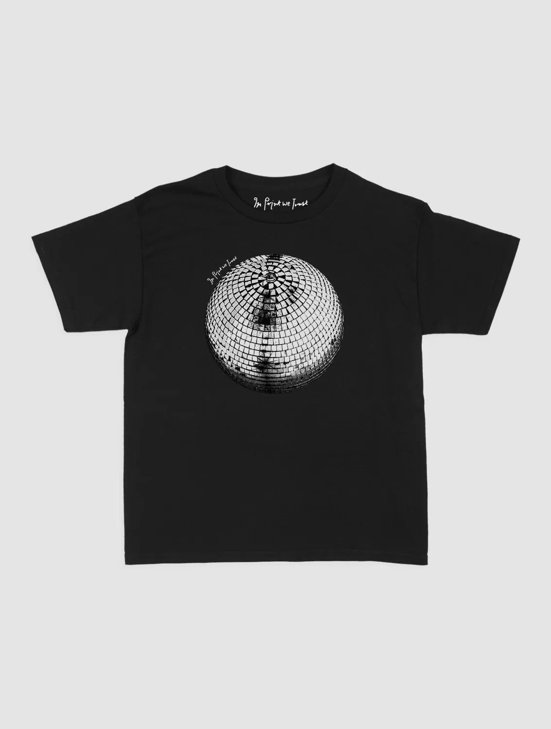 studio 54 black baby tee - In Print We Trust