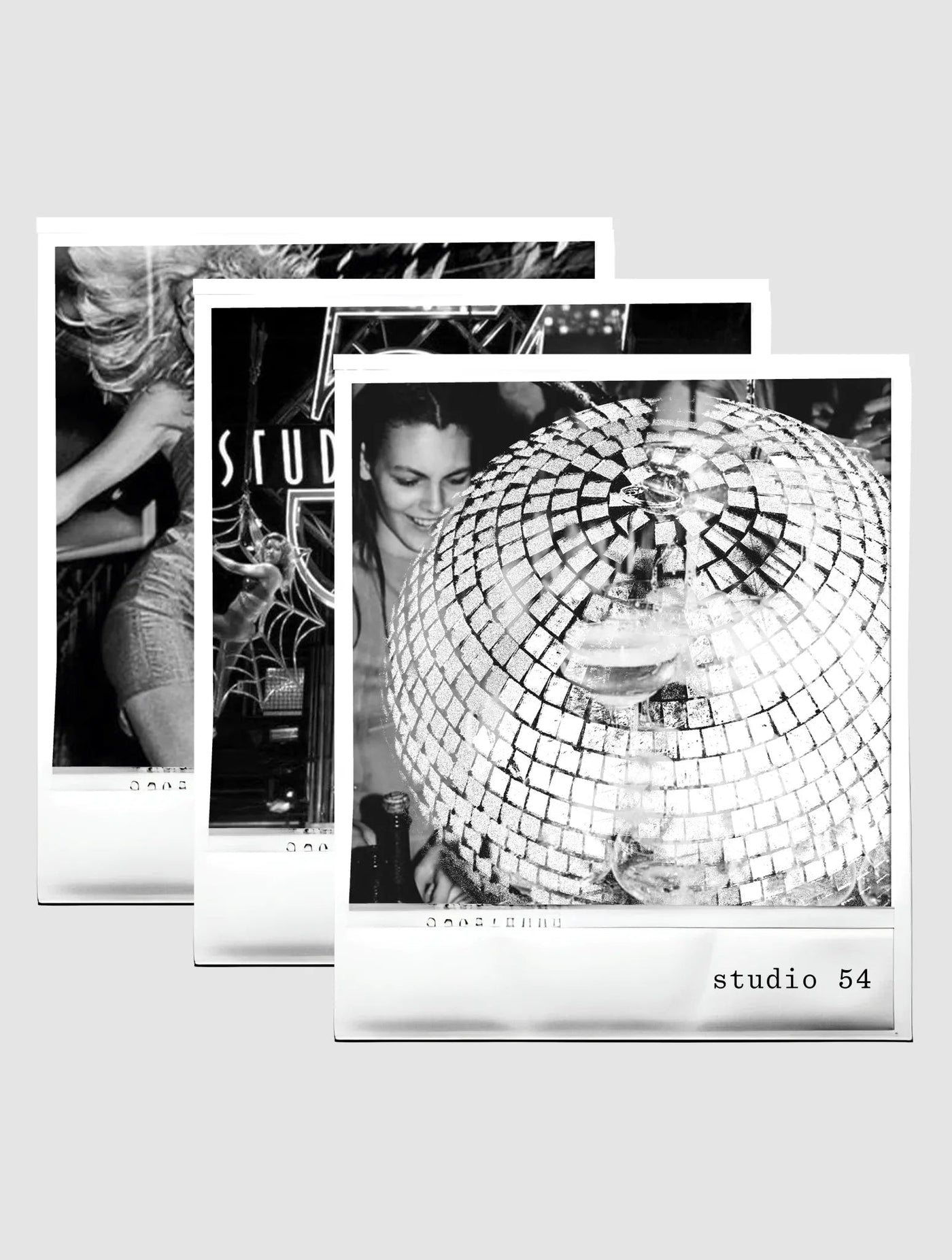studio 54 black baby tee - In Print We Trust