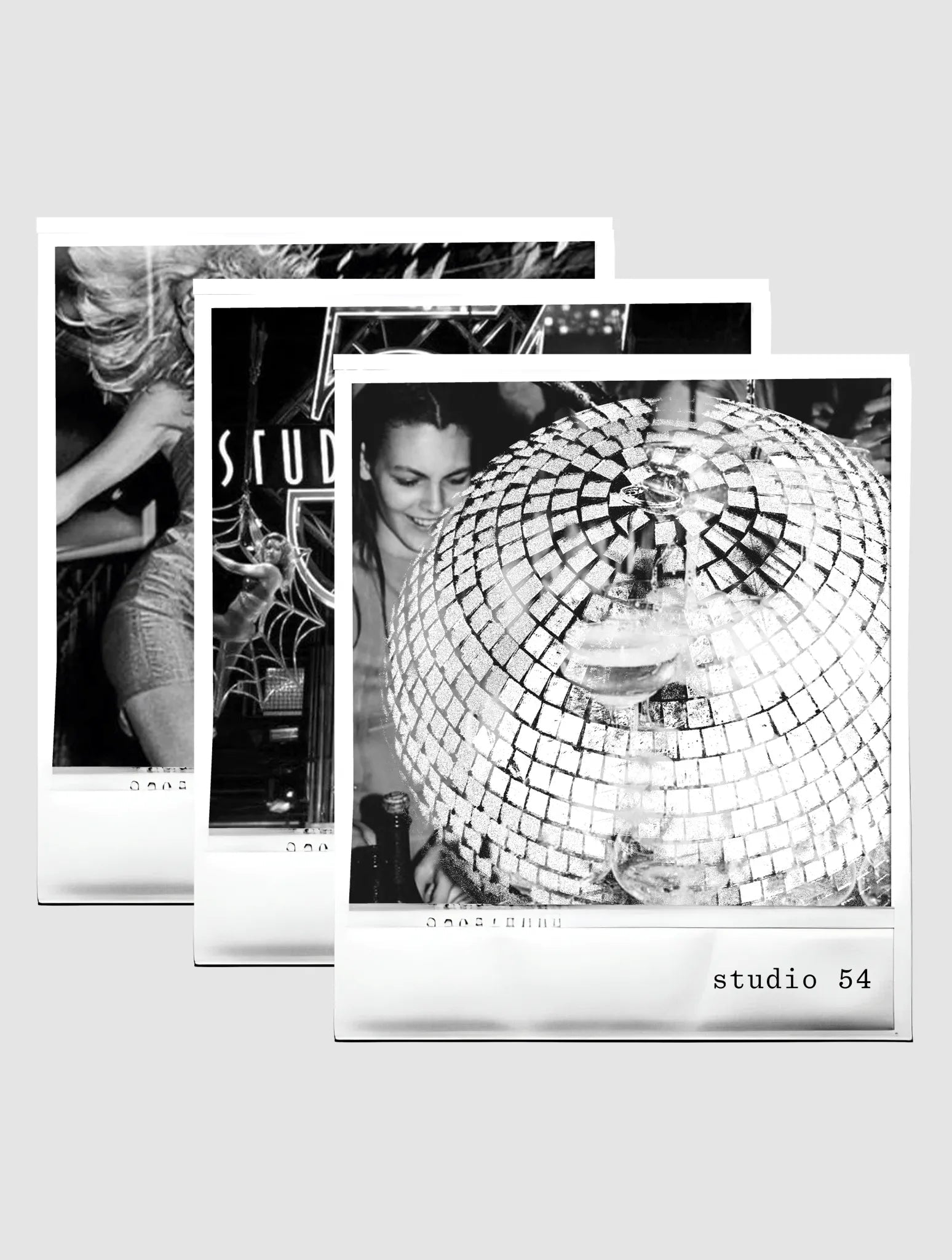studio 54 black baby tee - In Print We Trust