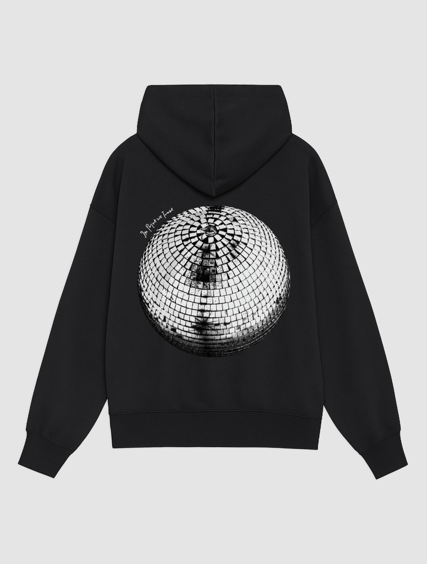 studio 54 black hoodie - In Print We Trust