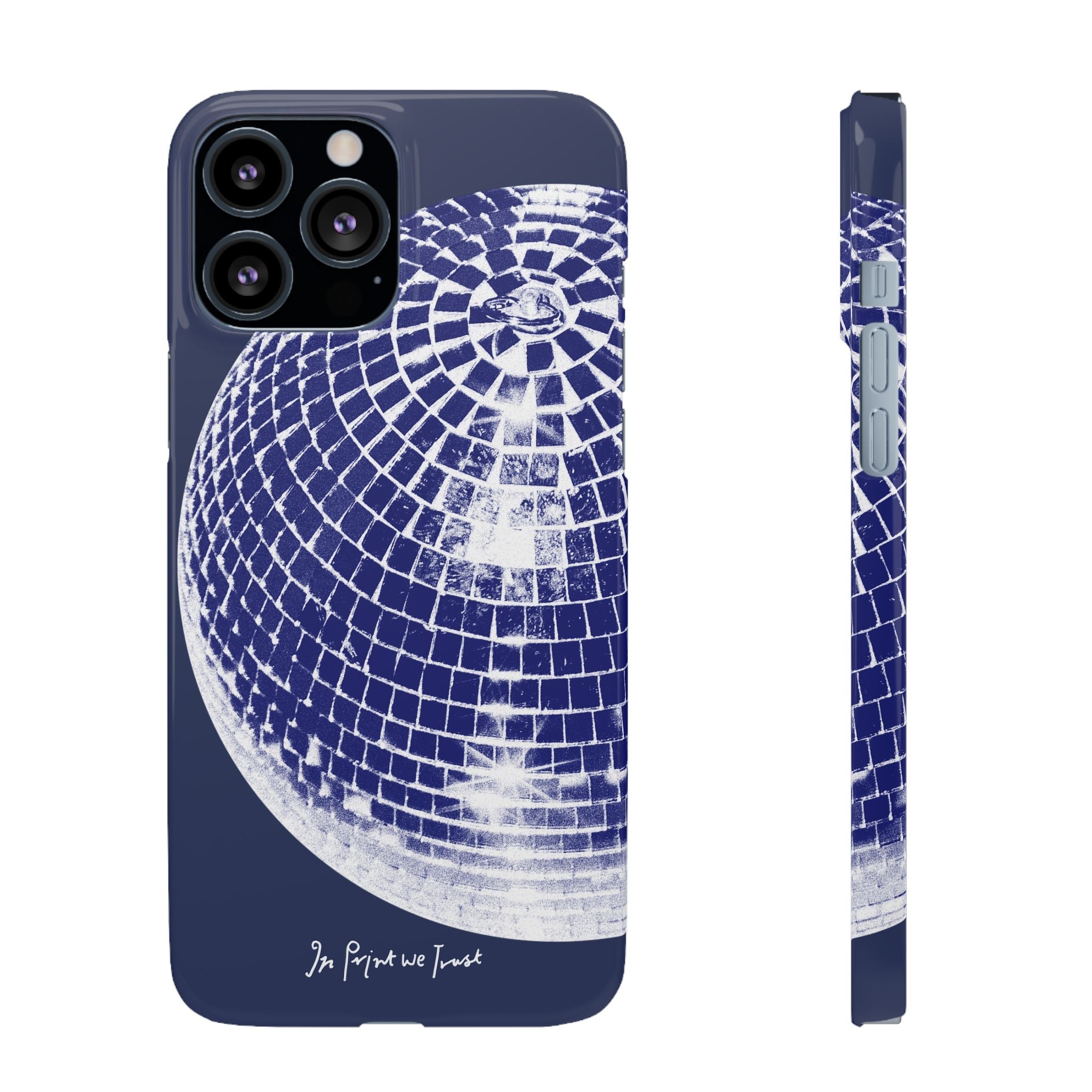 studio 54 iPhone case (blue) - In Print We Trust