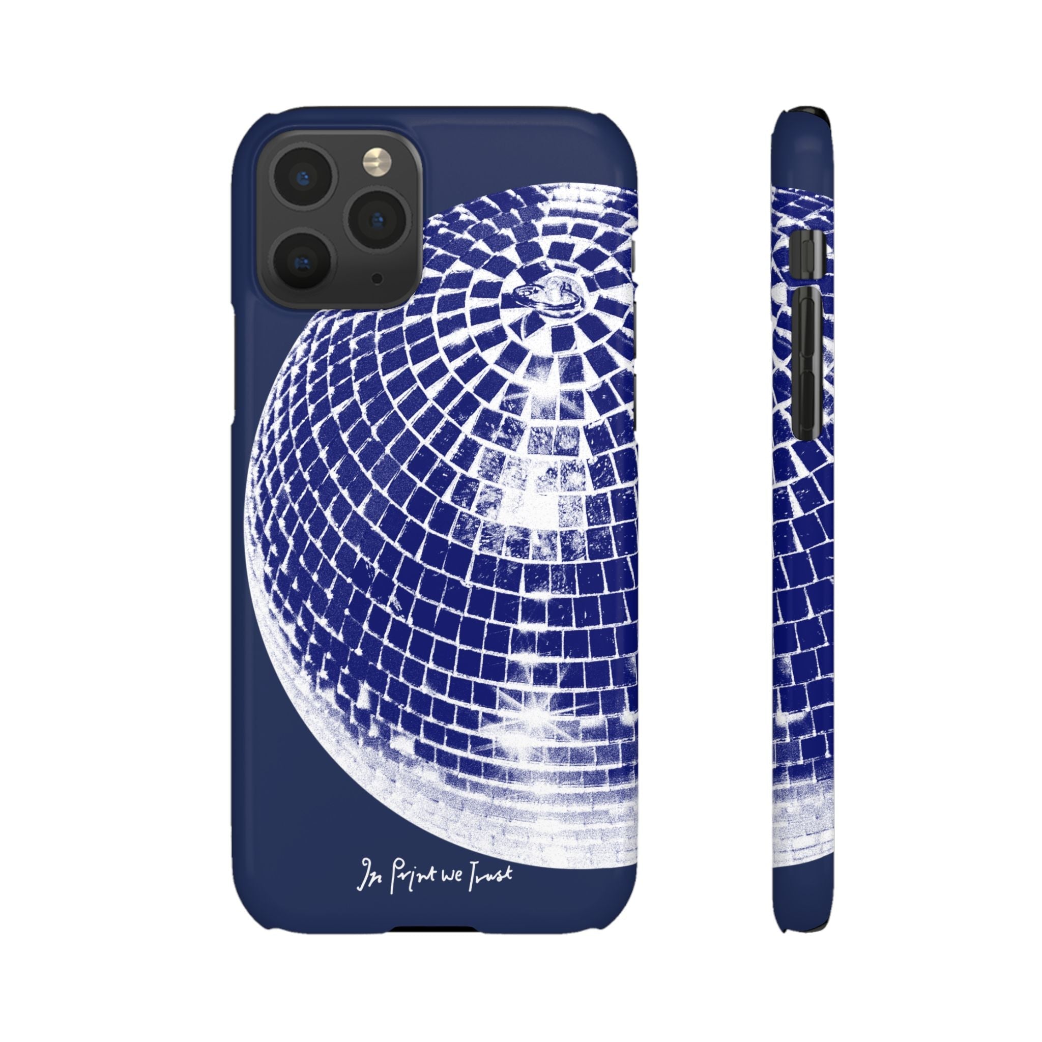 studio 54 iPhone case (blue) - In Print We Trust