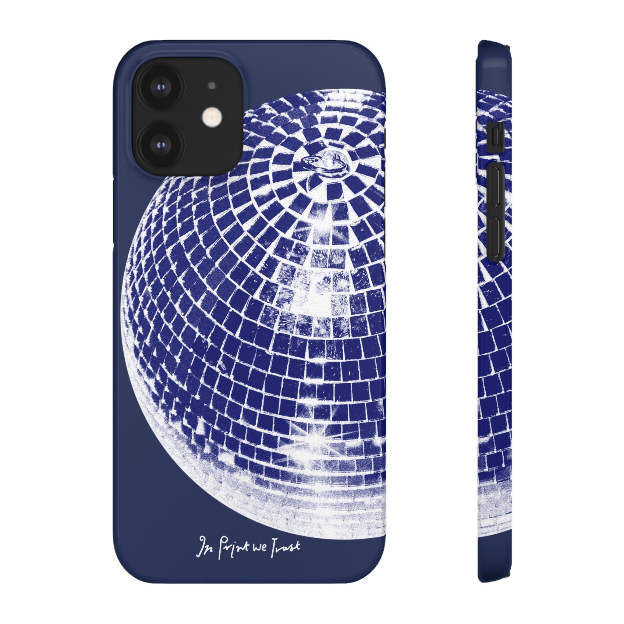 studio 54 iPhone case (blue) - In Print We Trust