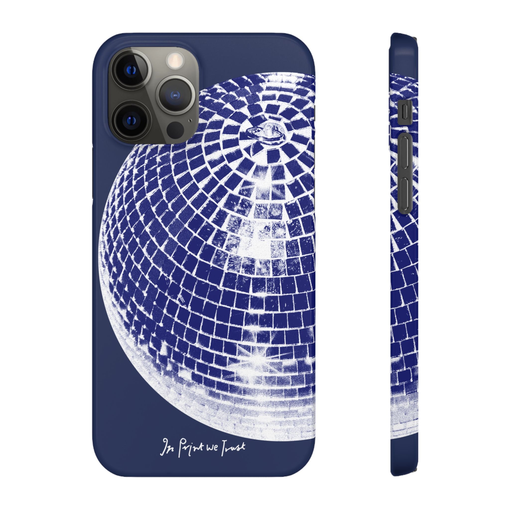 studio 54 iPhone case (blue) - In Print We Trust