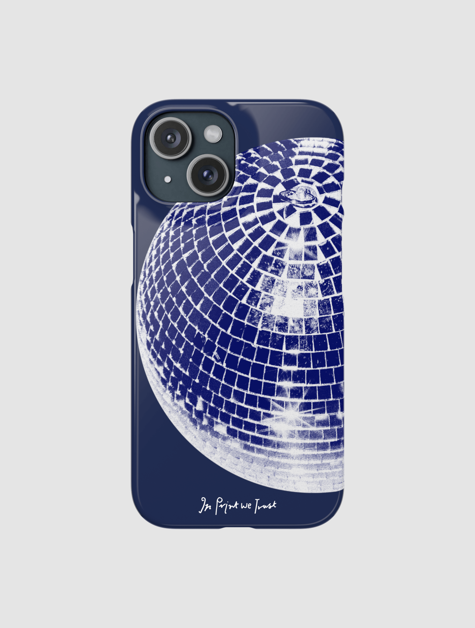 studio 54 iPhone case (blue) - In Print We Trust