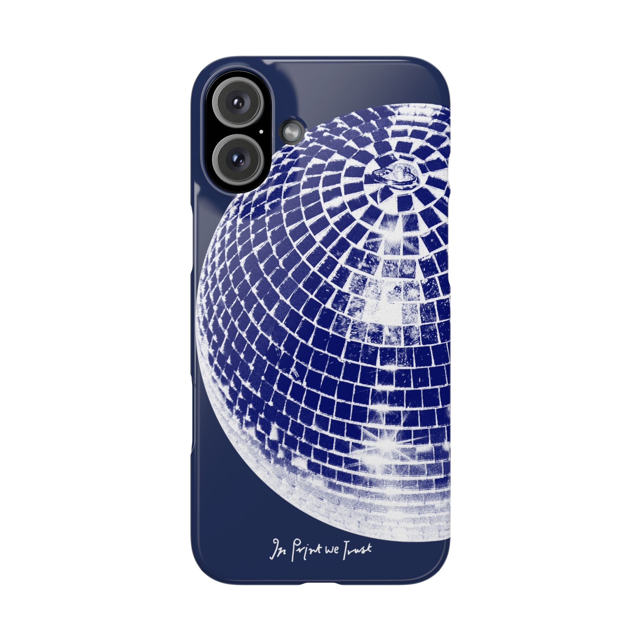 studio 54 iPhone case (blue) - In Print We Trust