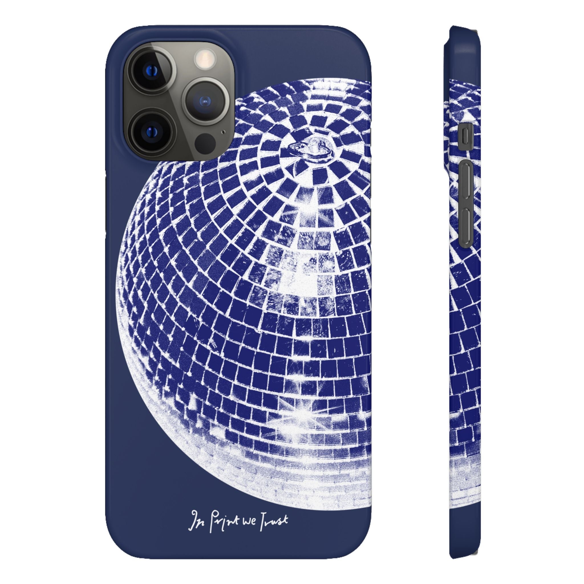 studio 54 iPhone case (blue) - In Print We Trust