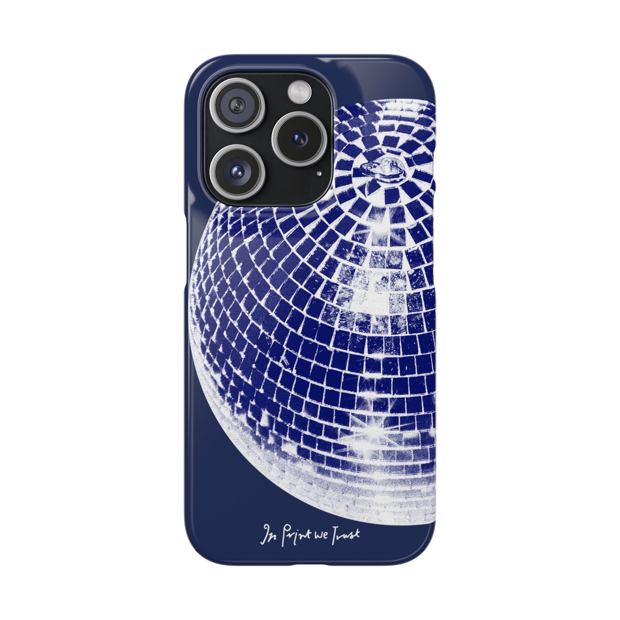 studio 54 iPhone case (blue) - In Print We Trust