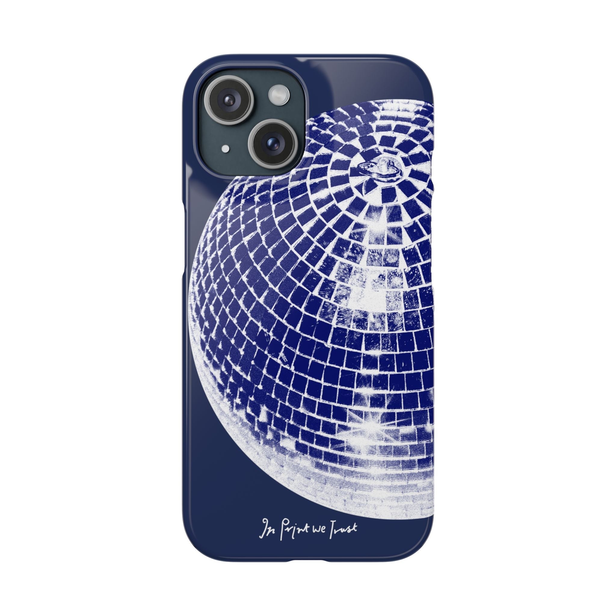 studio 54 iPhone case (blue) - In Print We Trust