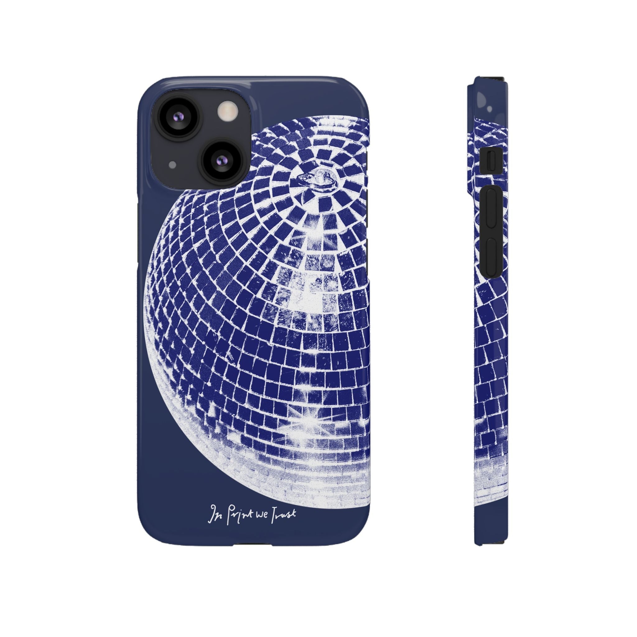 studio 54 iPhone case (blue) - In Print We Trust