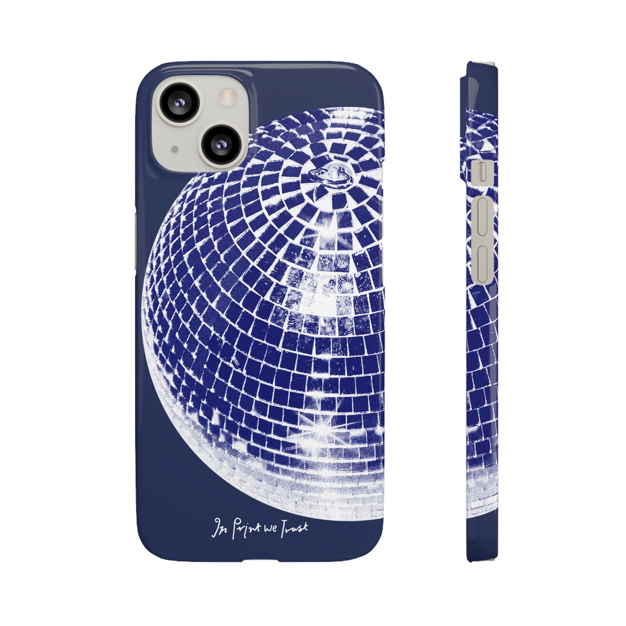 studio 54 iPhone case (blue) - In Print We Trust