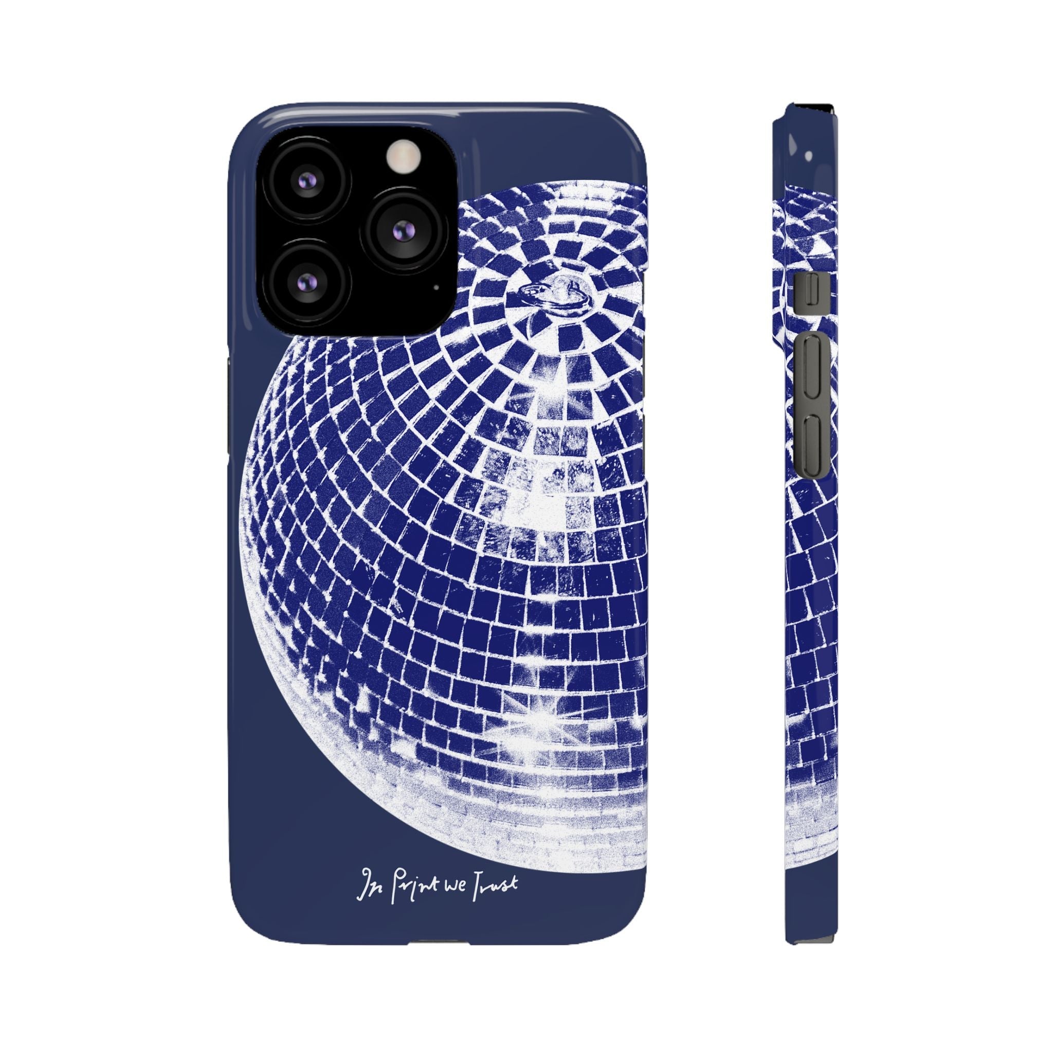 studio 54 iPhone case (blue) - In Print We Trust