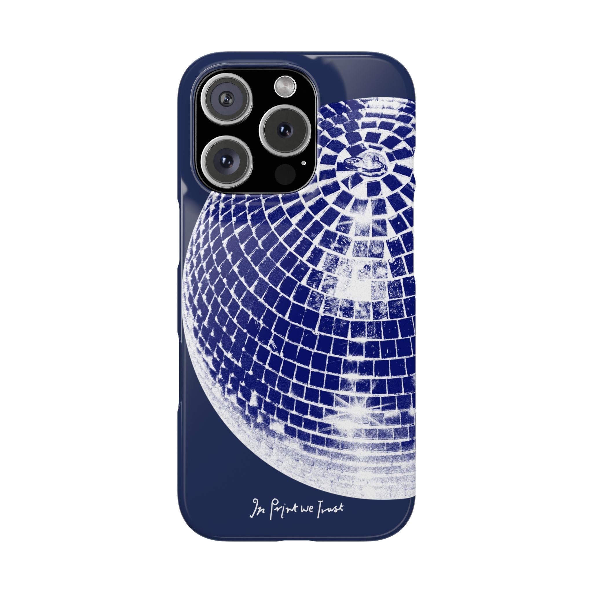 studio 54 iPhone case (blue) - In Print We Trust