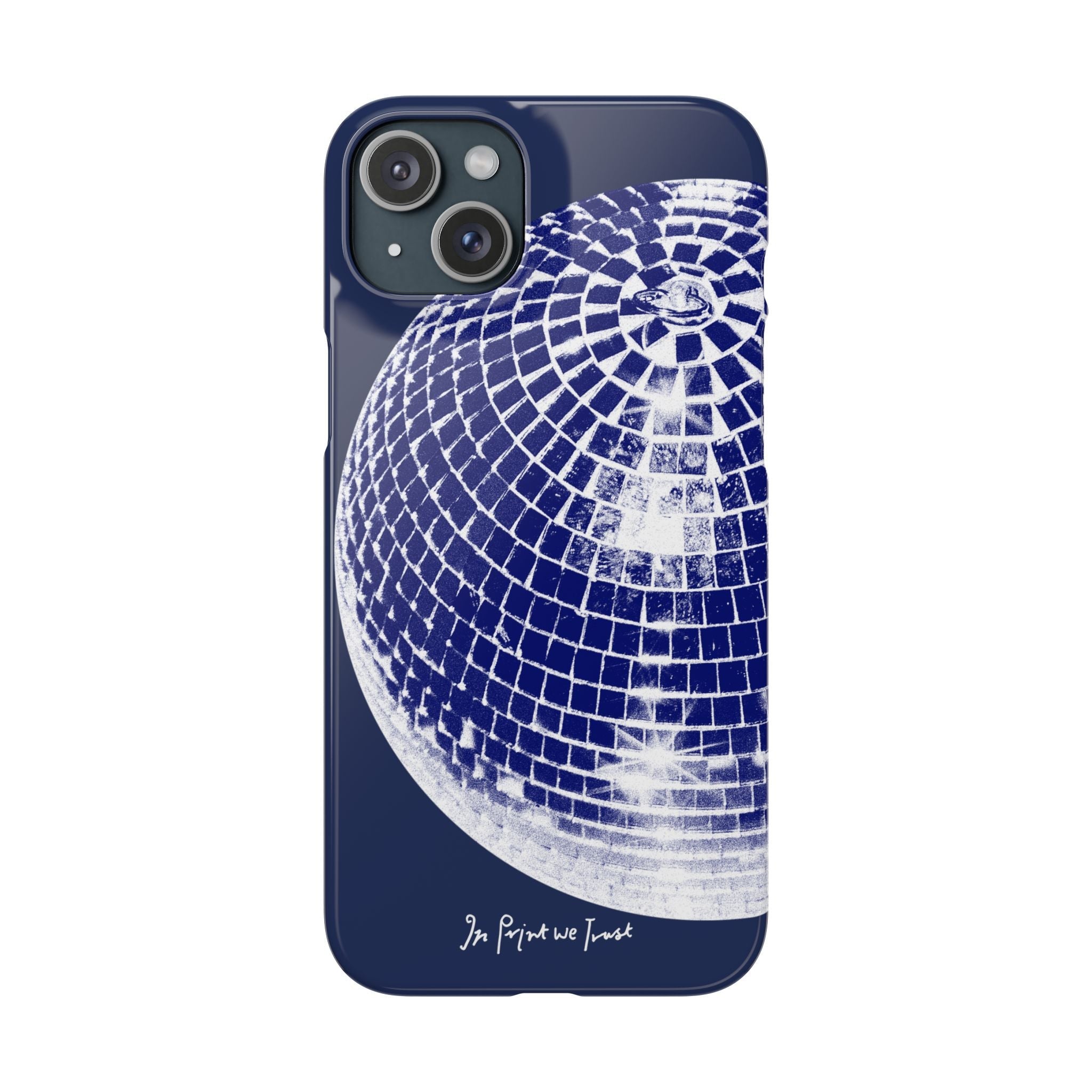 studio 54 iPhone case (blue) - In Print We Trust