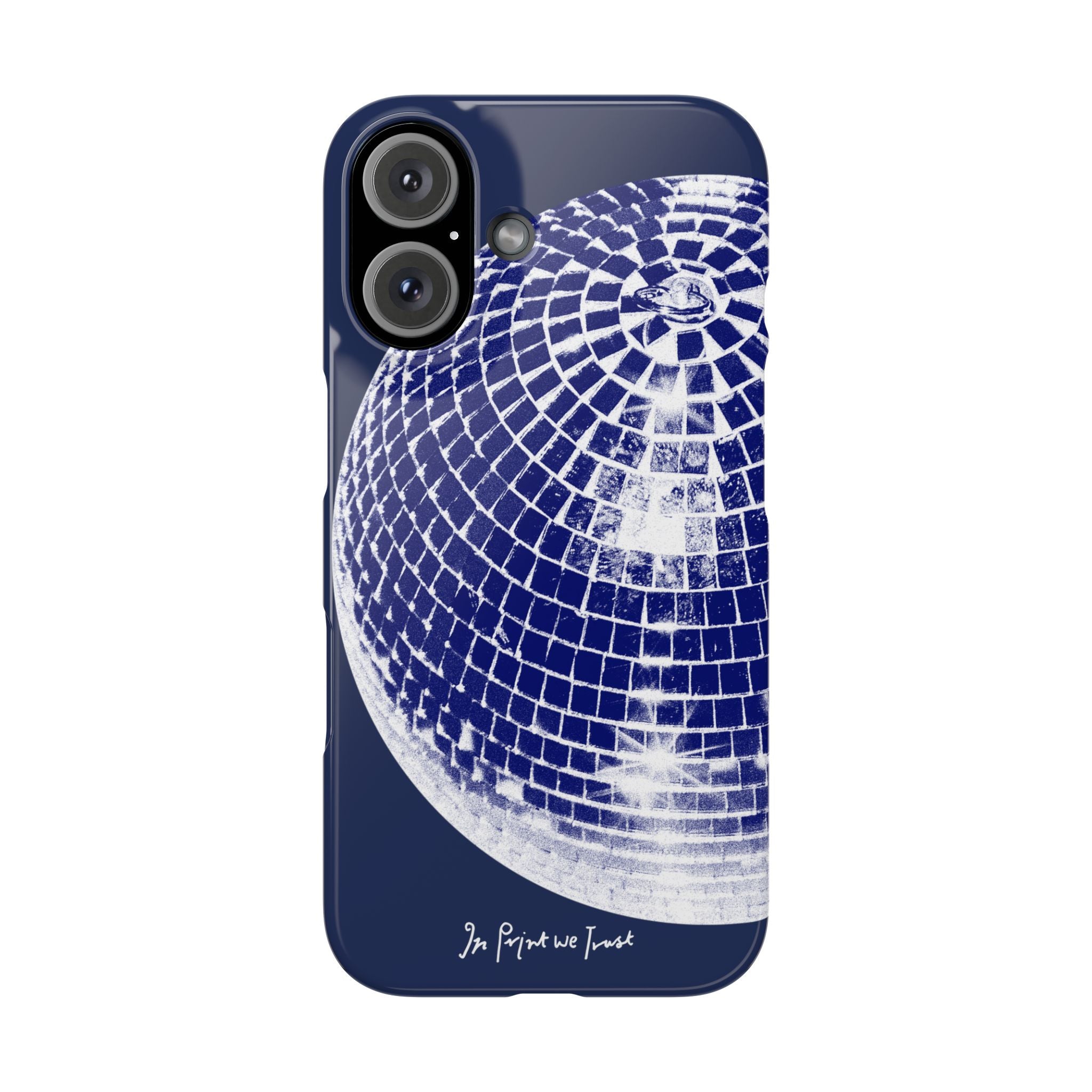 studio 54 iPhone case (blue) - In Print We Trust