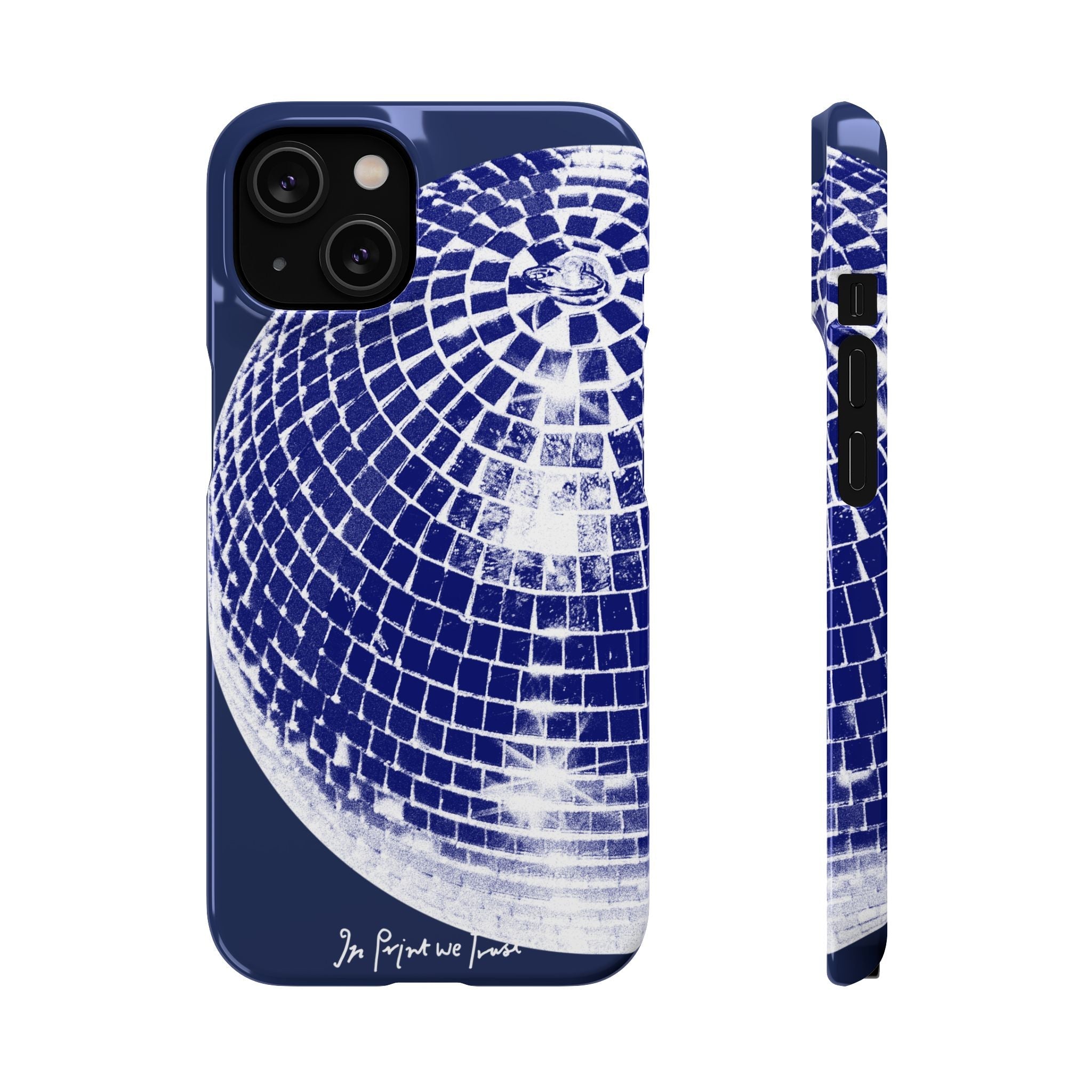 studio 54 iPhone case (blue) - In Print We Trust