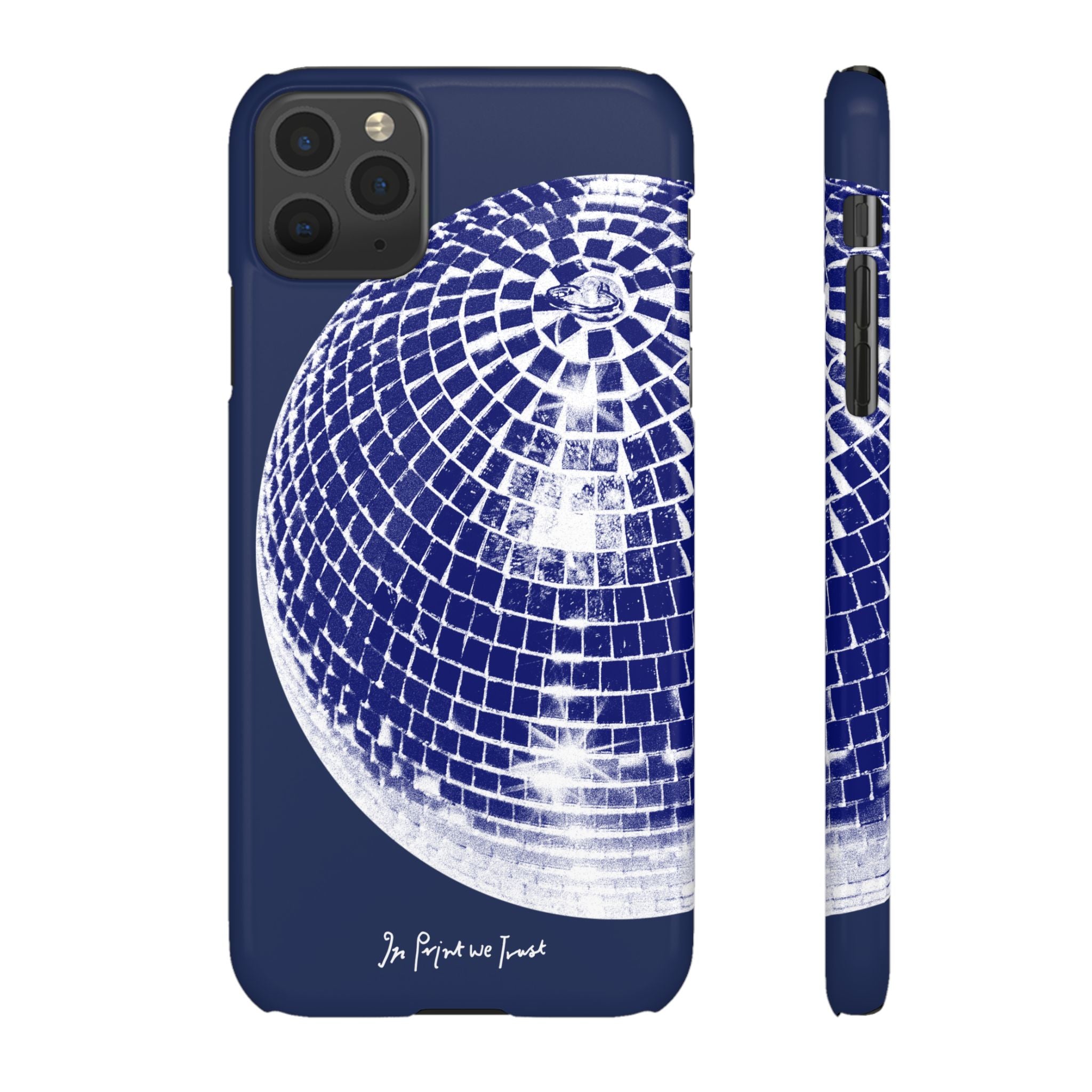 studio 54 iPhone case (blue) - In Print We Trust