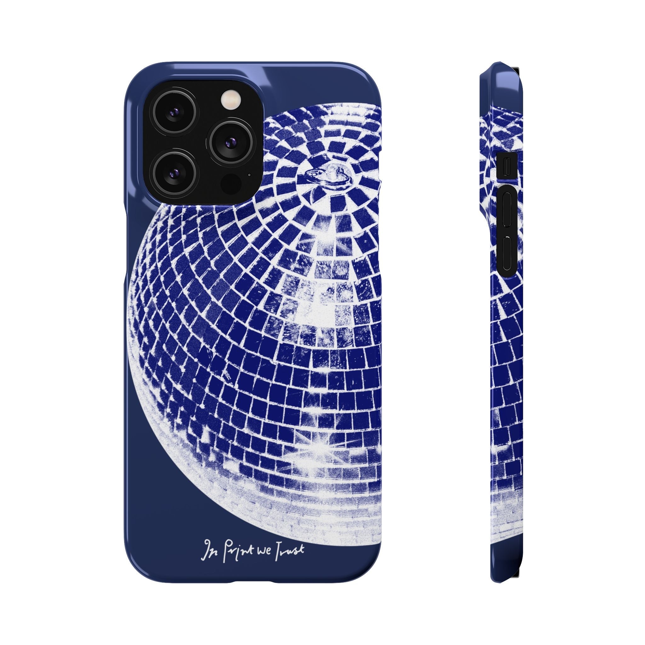 studio 54 iPhone case (blue) - In Print We Trust