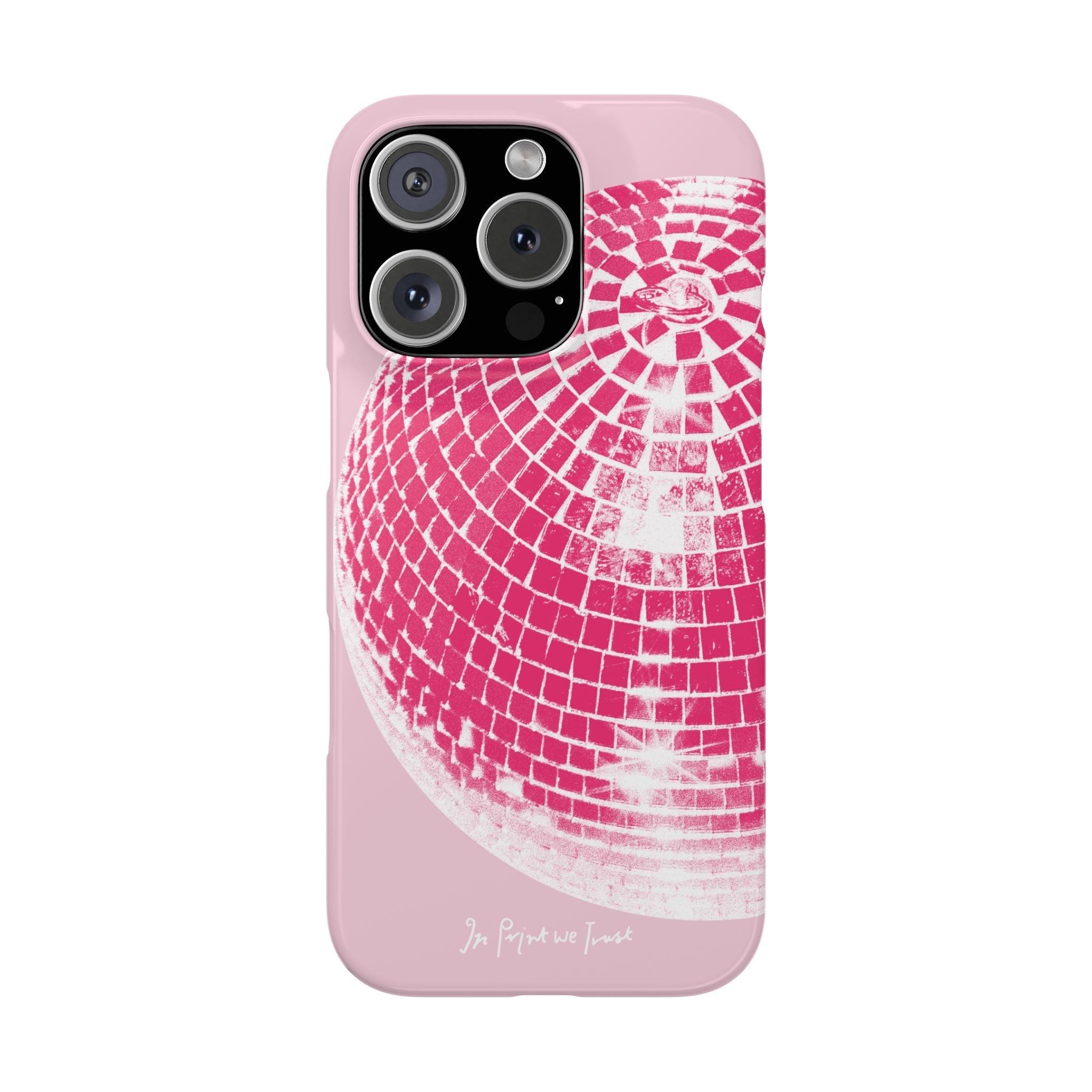 studio 54 iPhone case (pink) - In Print We Trust