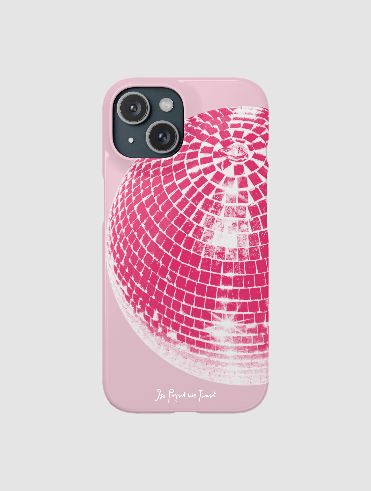 studio 54 iPhone case (pink) - In Print We Trust