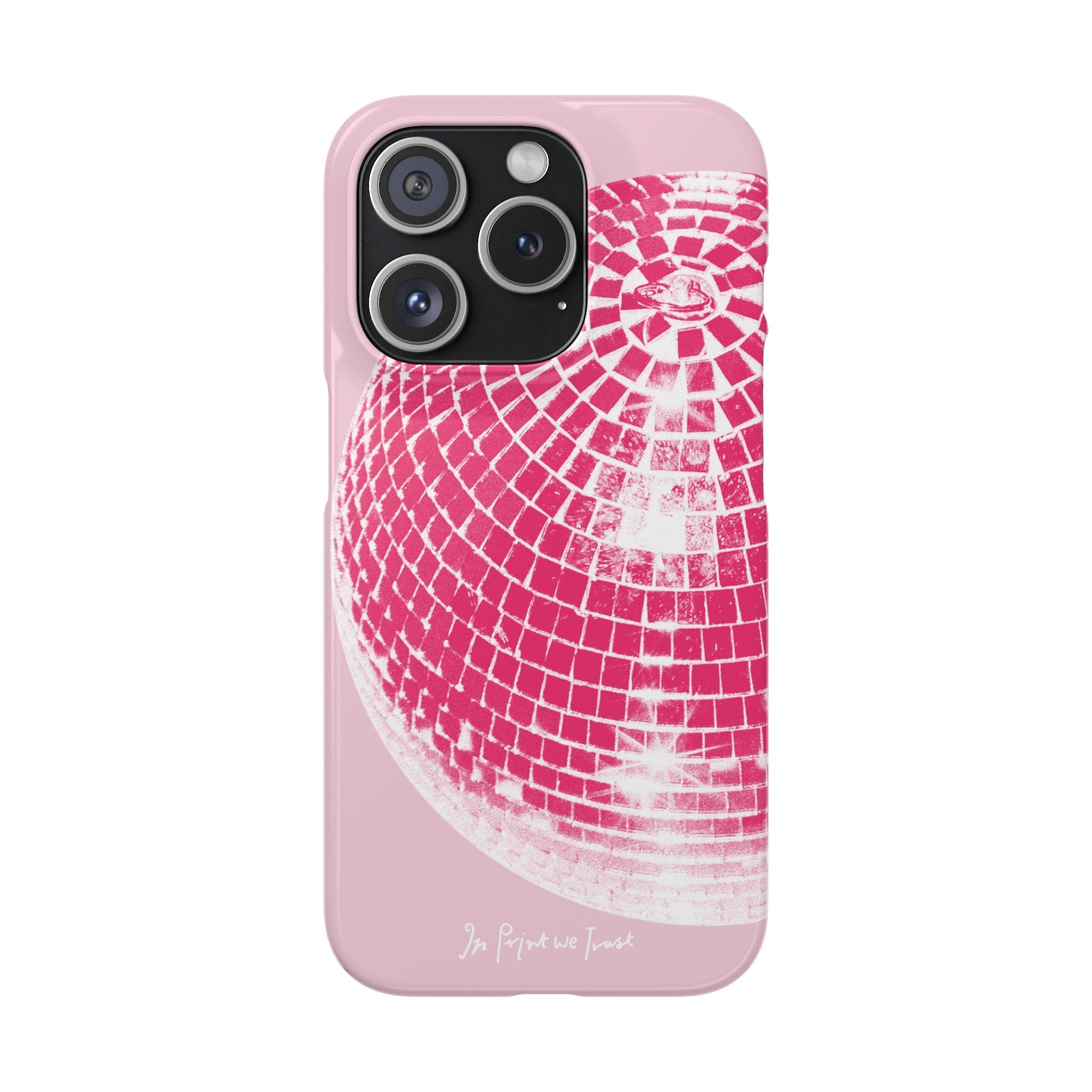 studio 54 iPhone case (pink) - In Print We Trust