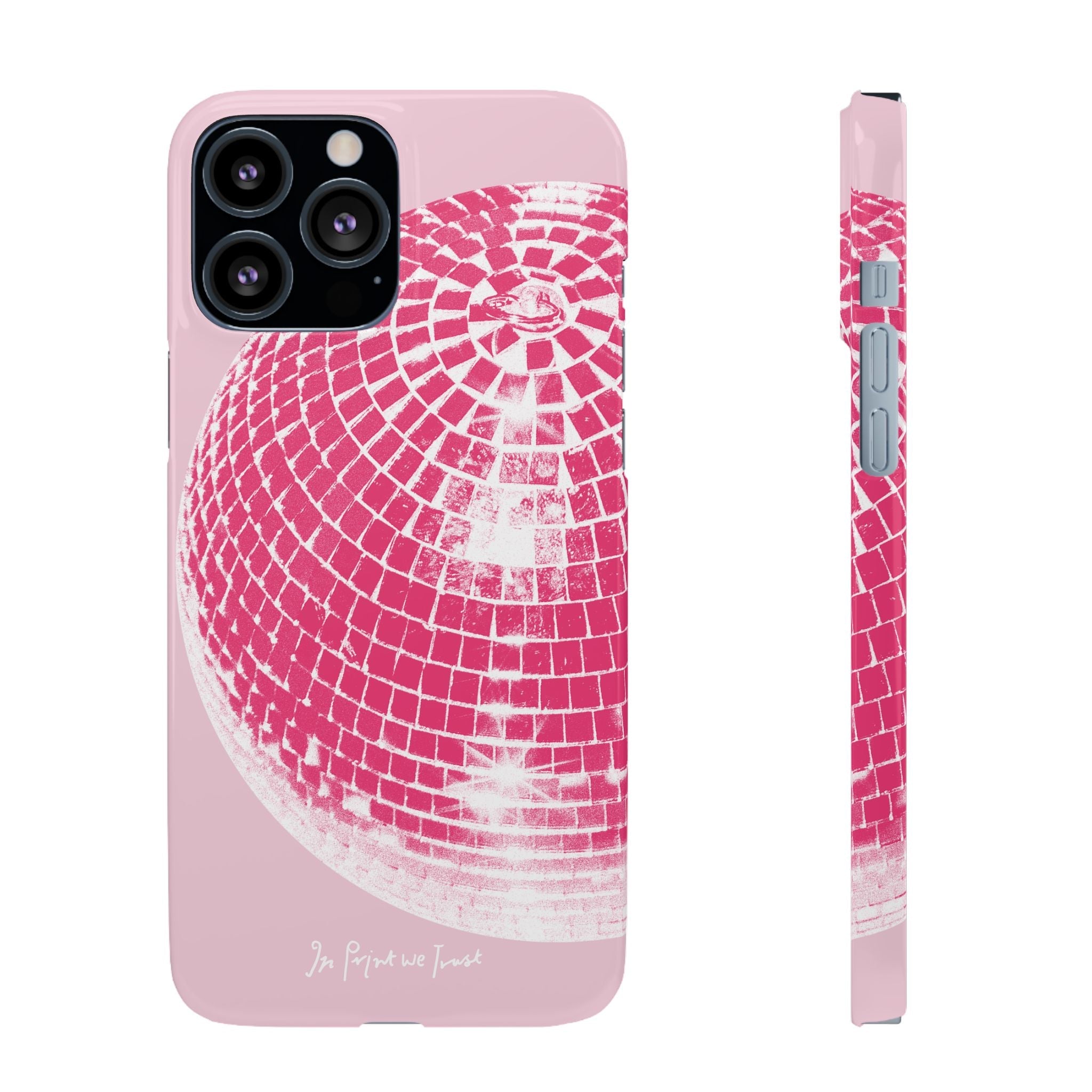 studio 54 iPhone case (pink) - In Print We Trust