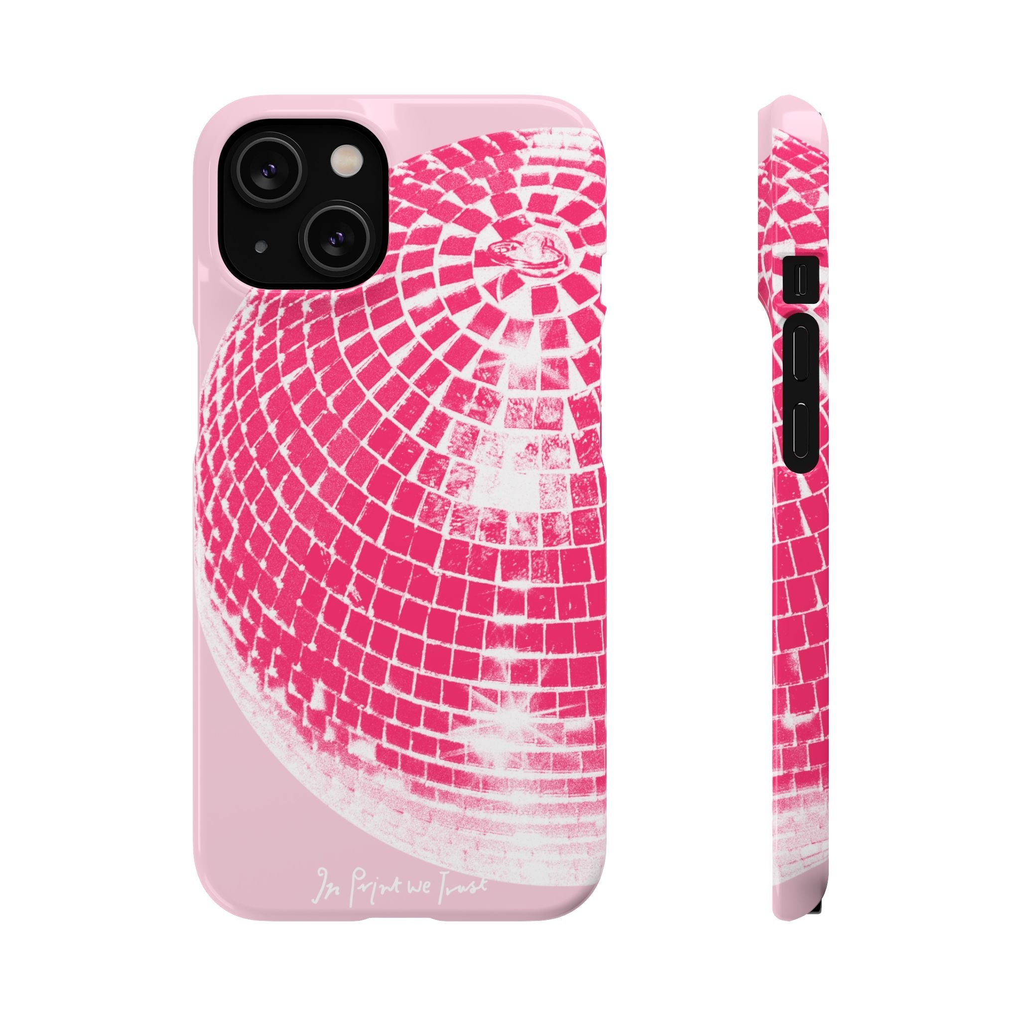 studio 54 iPhone case (pink) - In Print We Trust