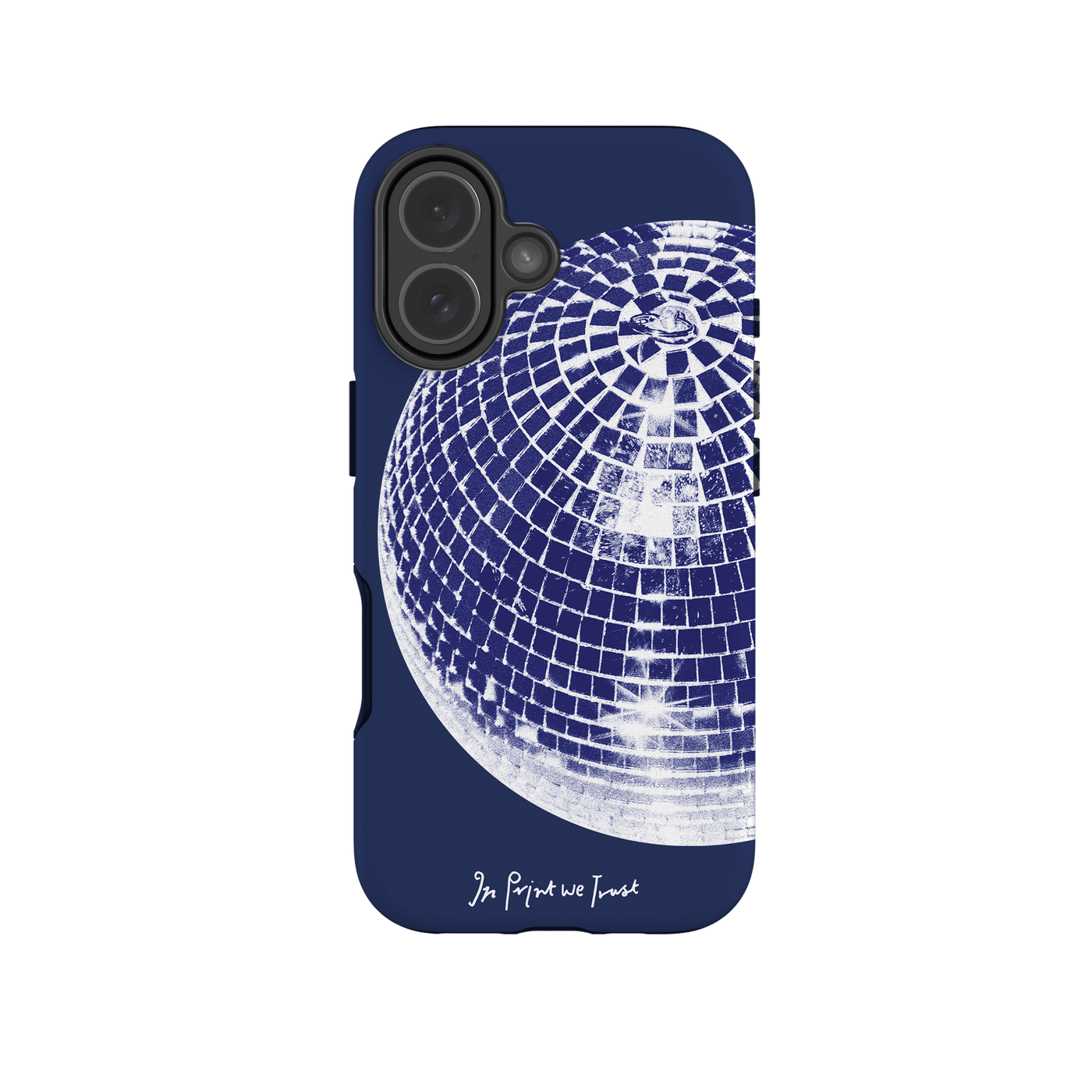 studio 54 tough iPhone case (blue) - In Print We Trust