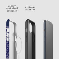 studio 54 tough iPhone case (blue) - In Print We Trust