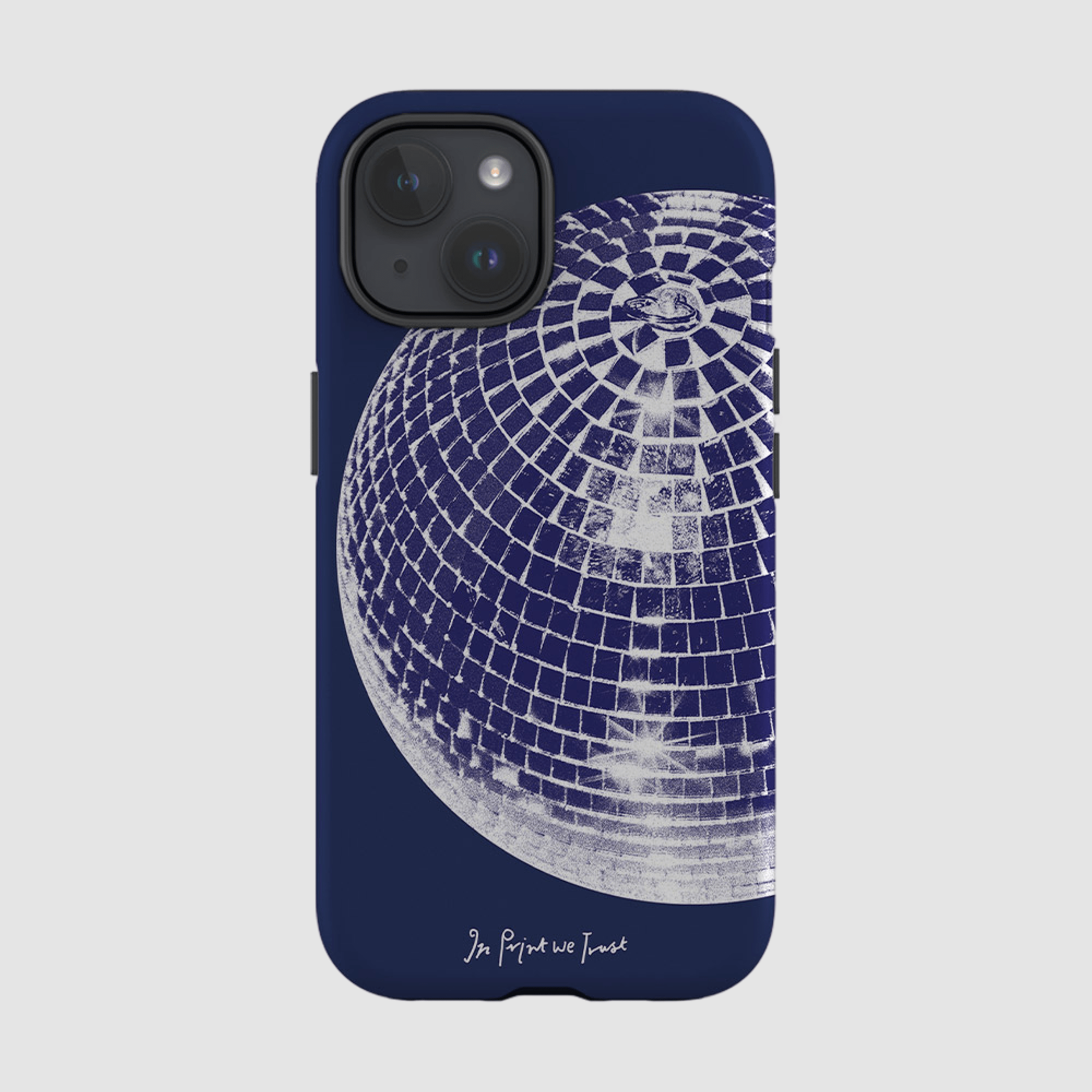 studio 54 tough iPhone case (blue) - In Print We Trust