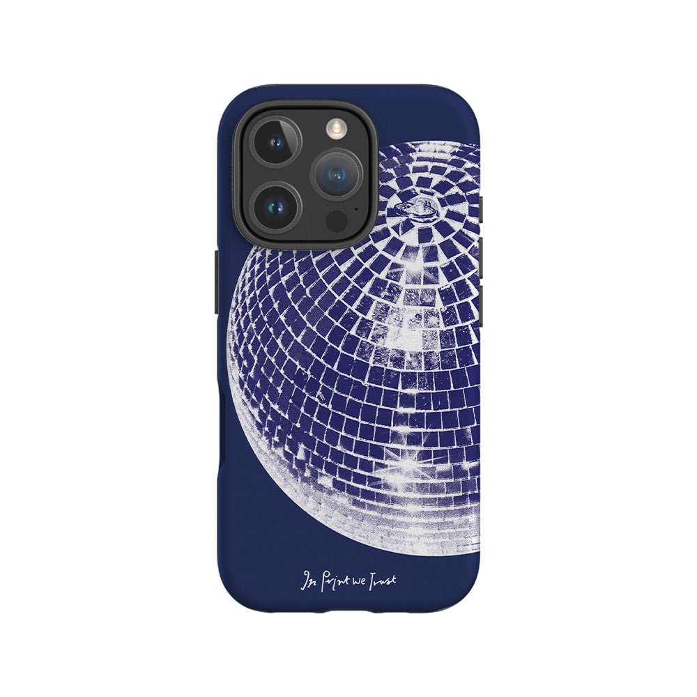 studio 54 tough iPhone case (blue) - In Print We Trust