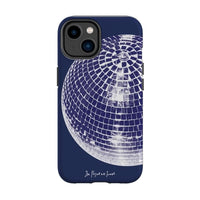 studio 54 tough iPhone case (blue) - In Print We Trust