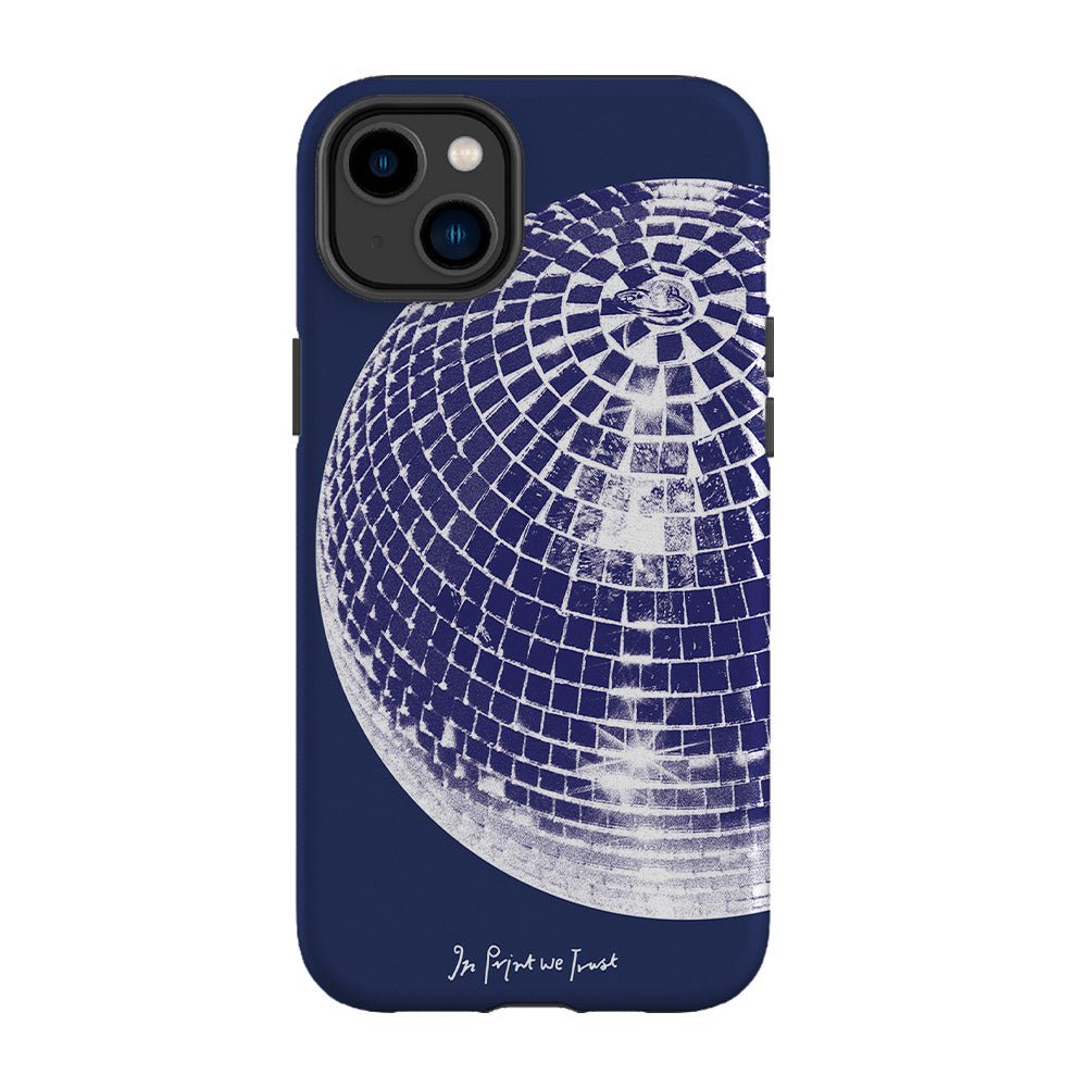 studio 54 tough iPhone case (blue) - In Print We Trust