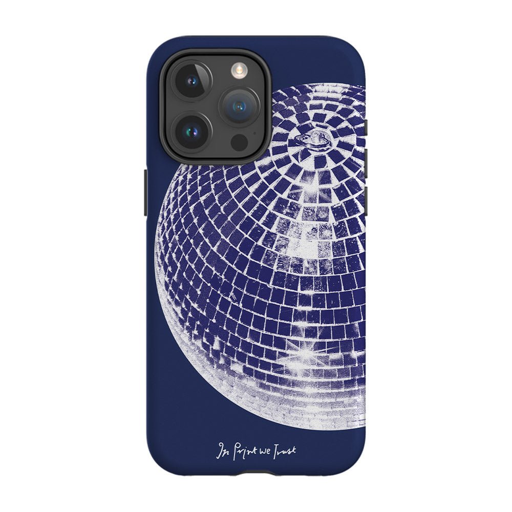 studio 54 tough iPhone case (blue) - In Print We Trust