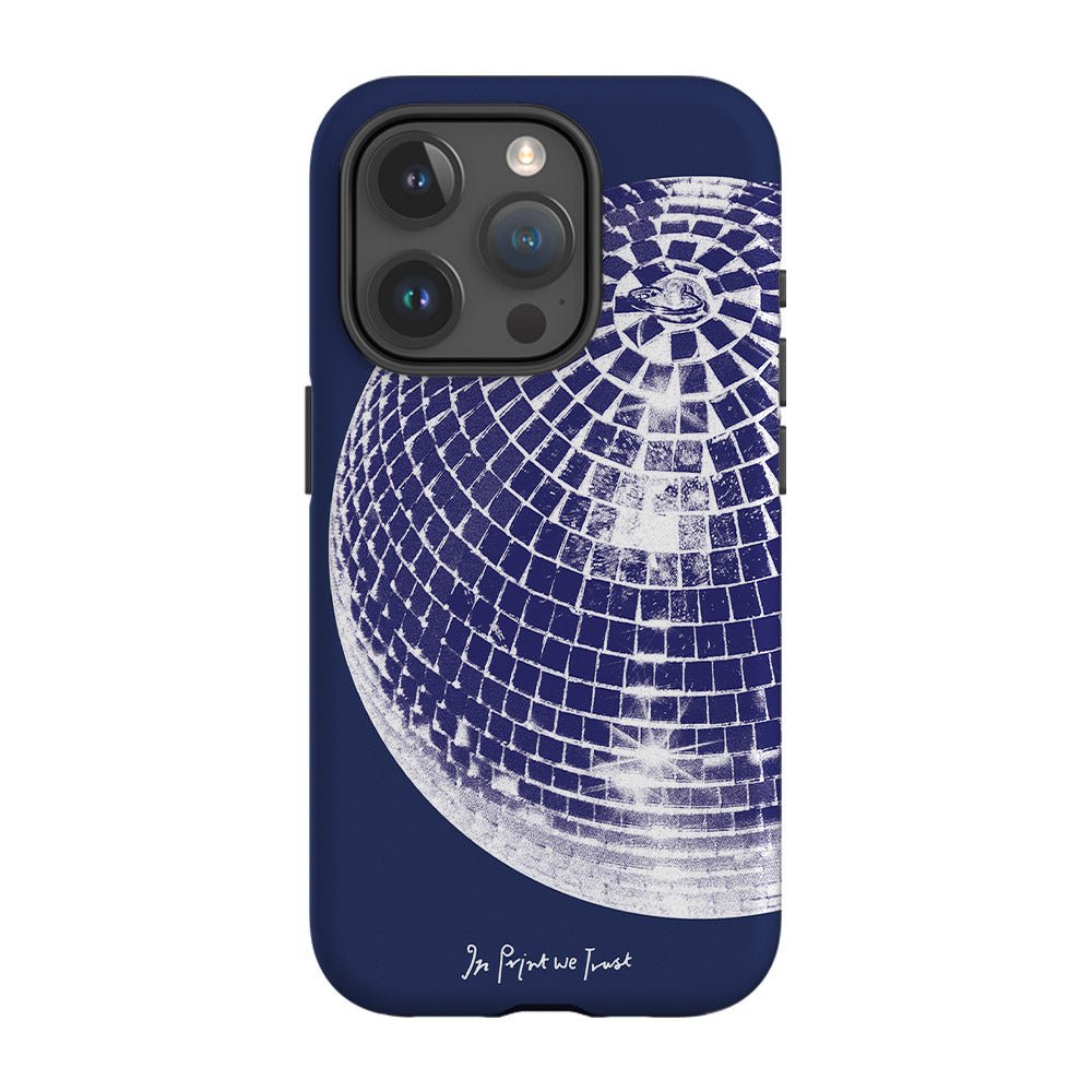 studio 54 tough iPhone case (blue) - In Print We Trust