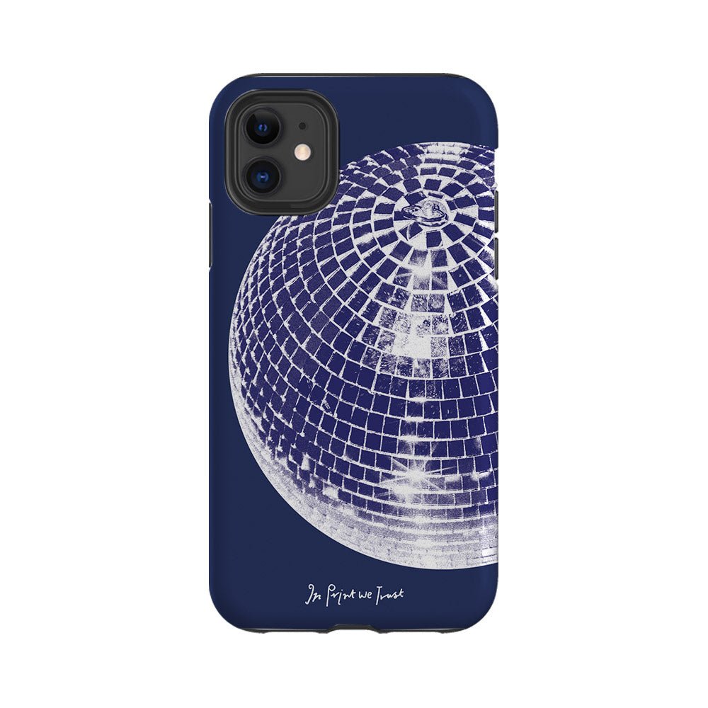 studio 54 tough iPhone case (blue) - In Print We Trust