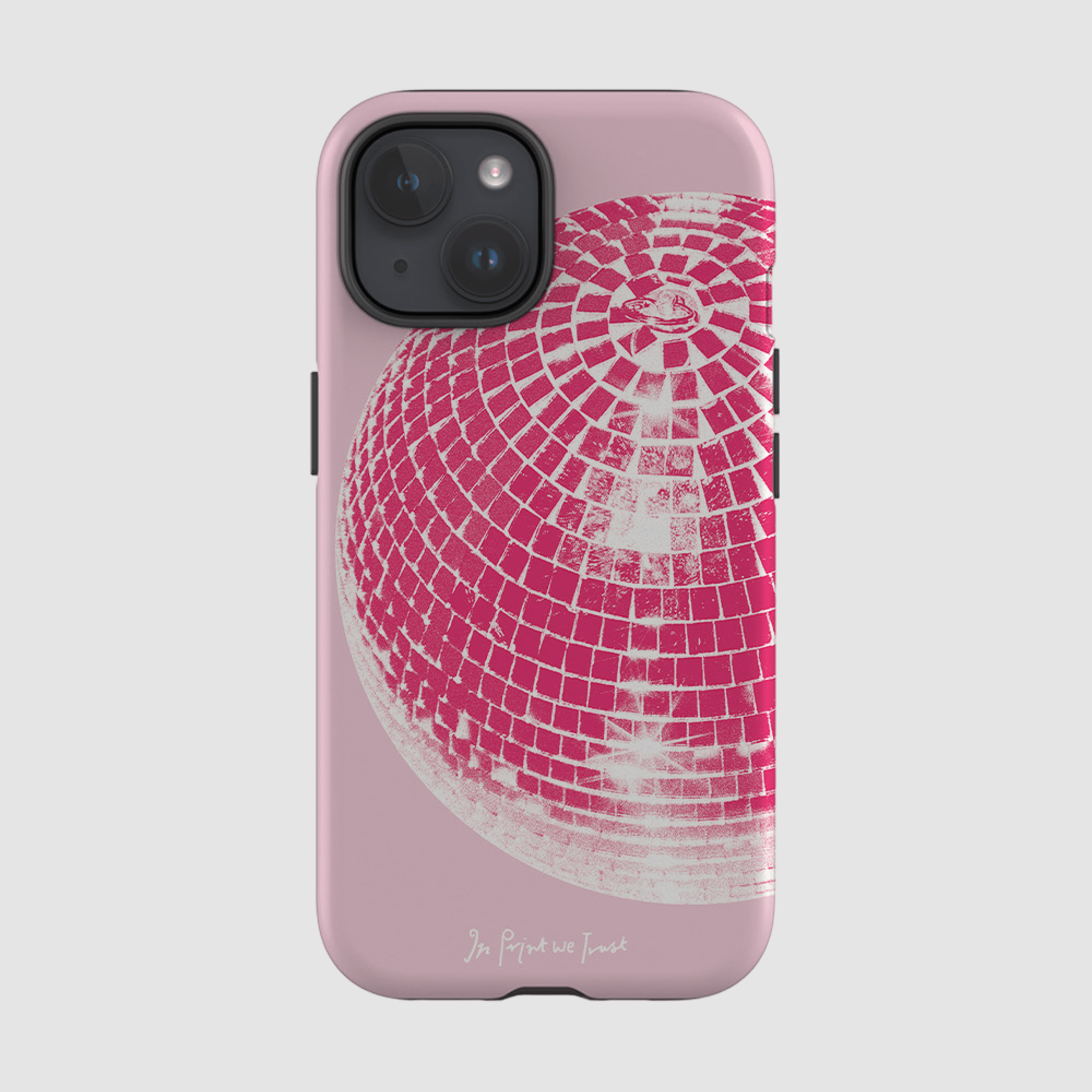 studio 54 tough iPhone case (pink) - In Print We Trust