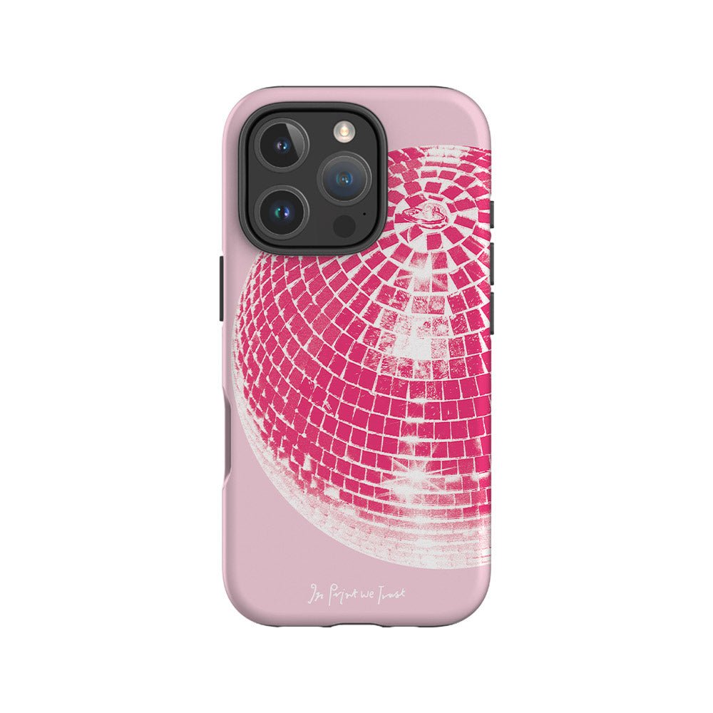 studio 54 tough iPhone case (pink) - In Print We Trust