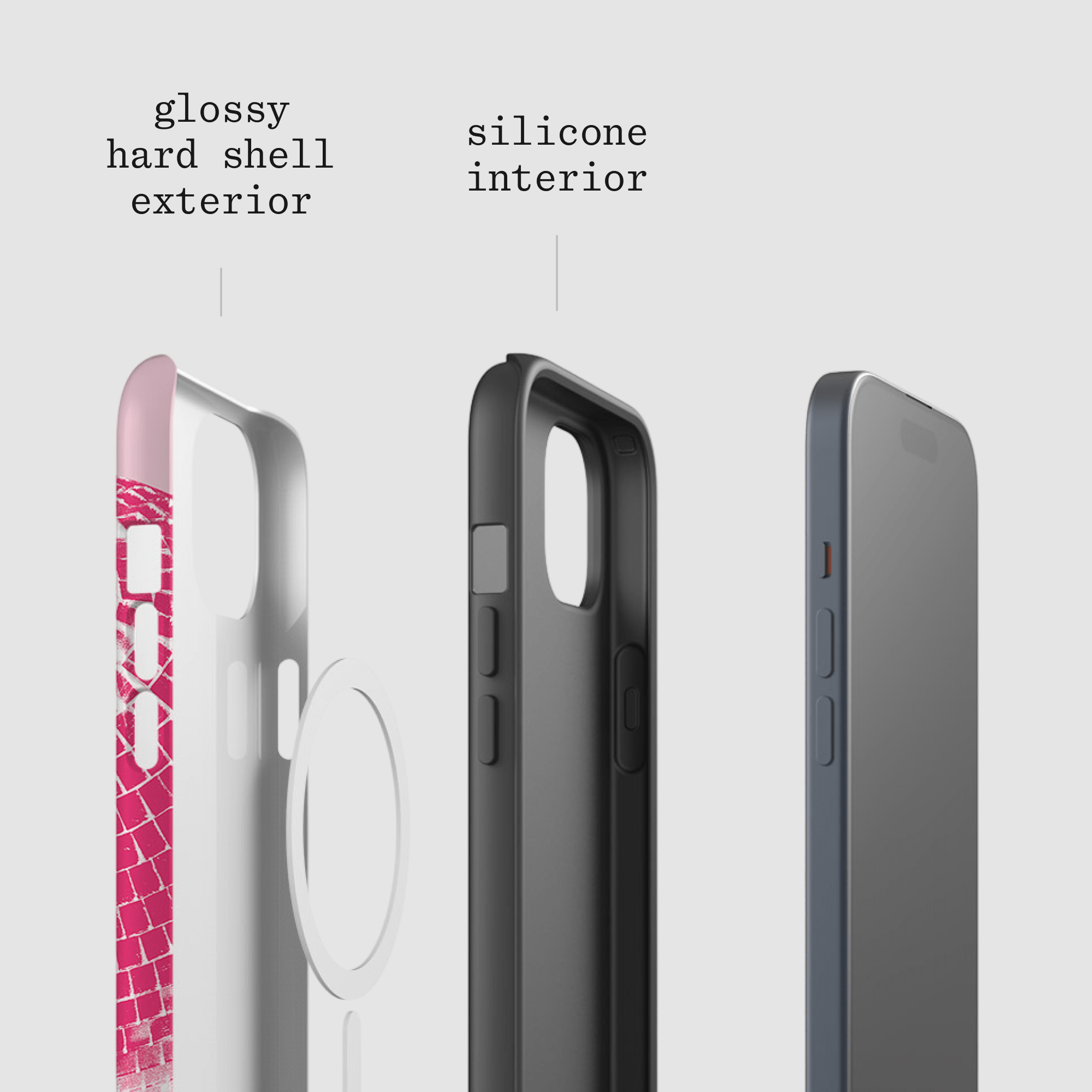 studio 54 tough iPhone case (pink) - In Print We Trust