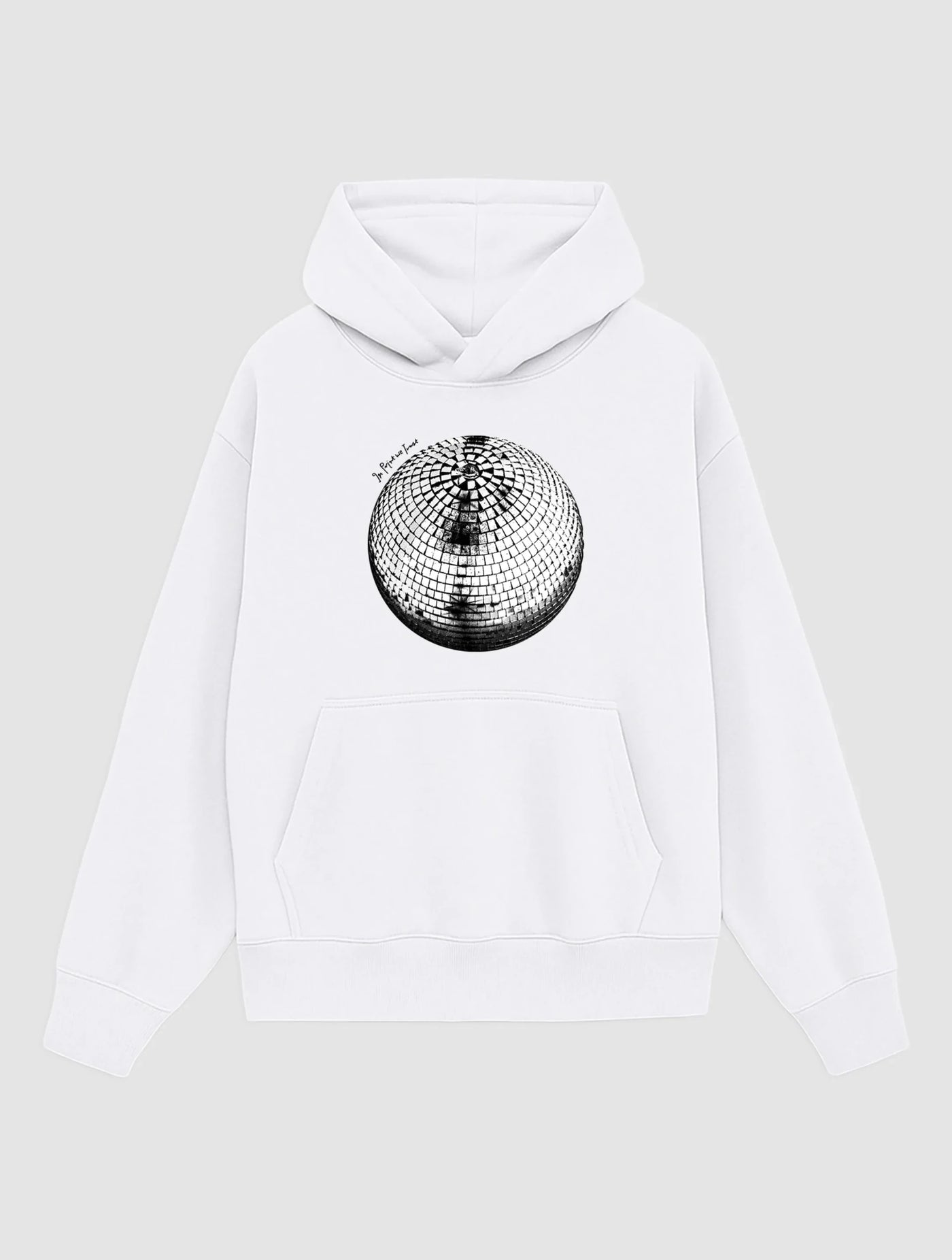 studio 54 white hoodie - In Print We Trust