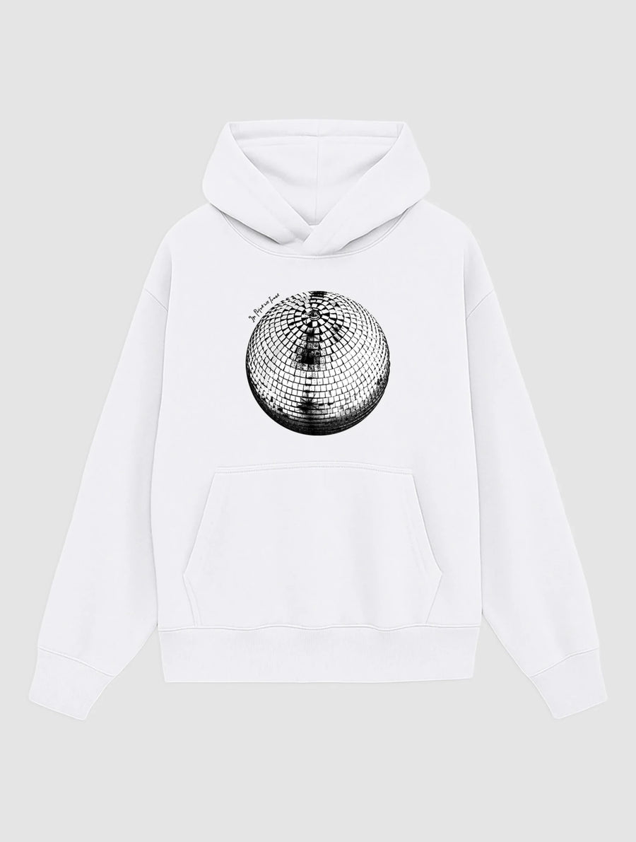 studio 54 white hoodie - In Print We Trust