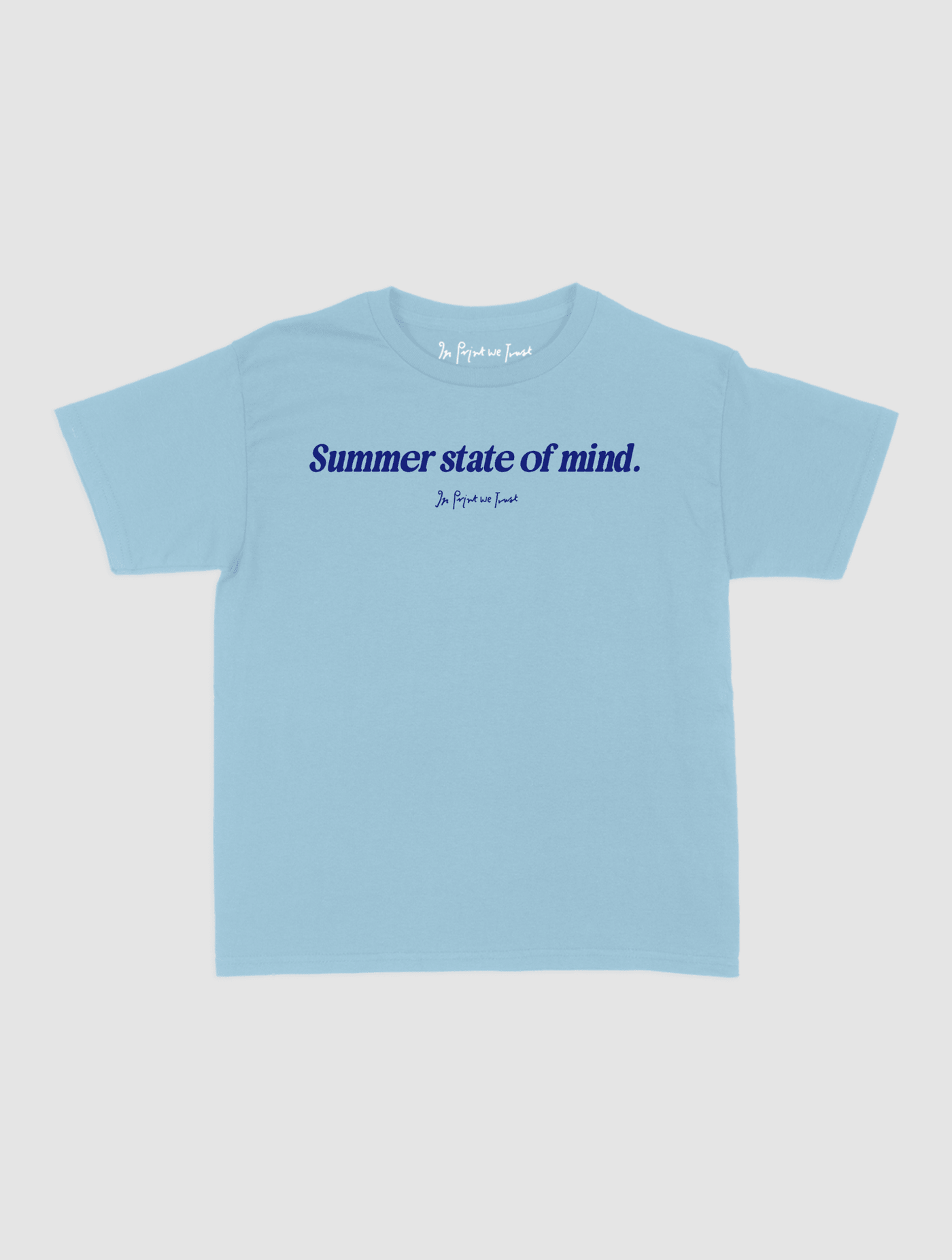summer state of mind baby tee - In Print We Trust