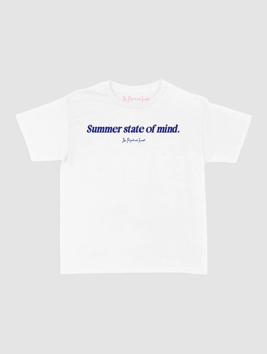 summer state of mind baby tee - In Print We Trust