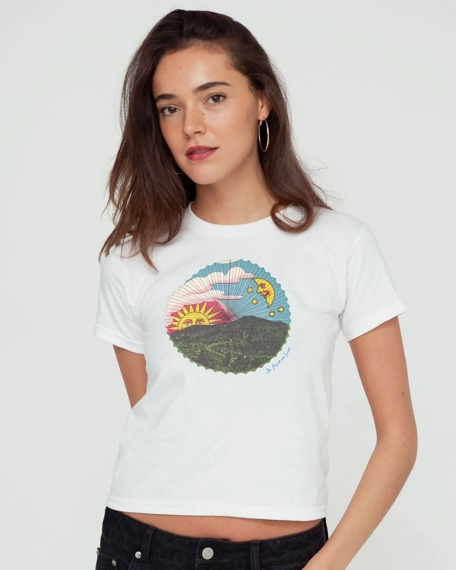 sun and moon baby tee - In Print We Trust