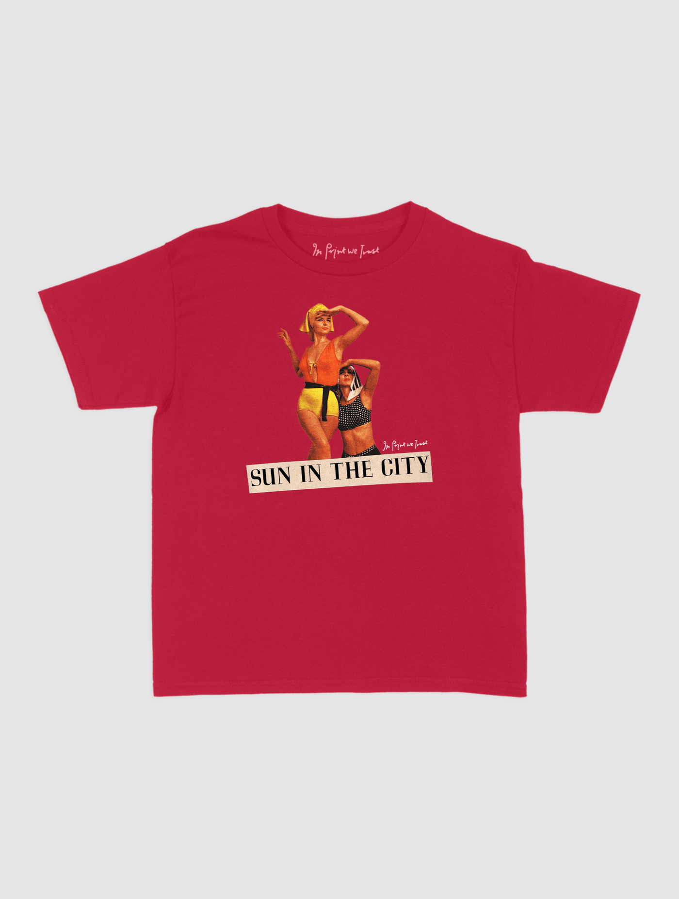 sun in the city baby tee - In Print We Trust